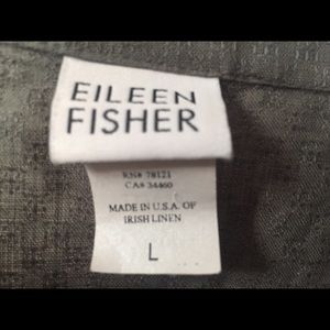 Eileen Fisher 2 piece L Irish linen pantsuit